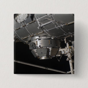 Badge Carré 5 Cm La tranquilité n de la Station Spatiale