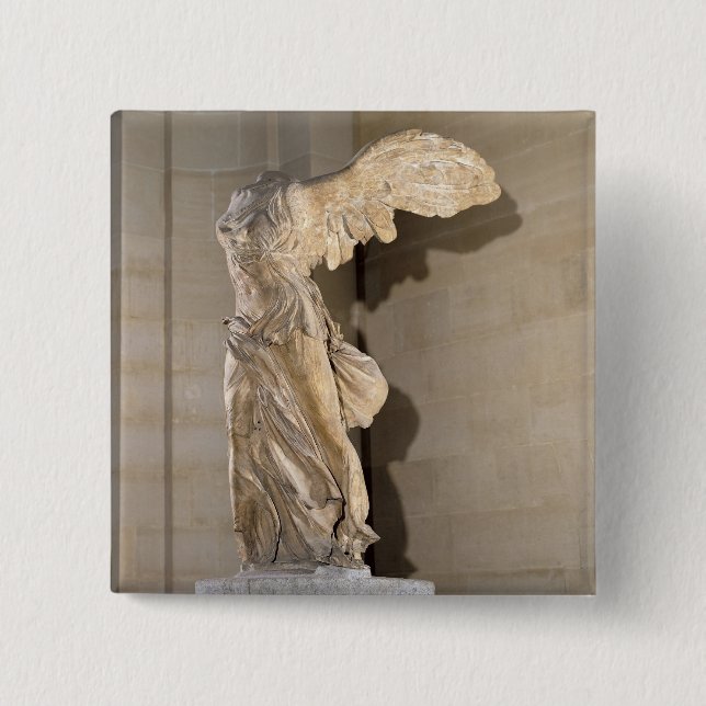 Badge Carré 5 Cm La victoire de Samothrace (Devant)