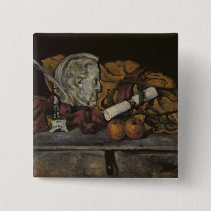 Badge Carré 5 Cm La vie de Paul Cezanne toujours de l'accédant d