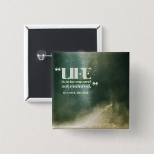 Badge Carré 5 Cm La Vie Doit Être Jouie