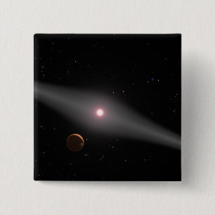 Badge Carré 5 Cm La vue depuis les environs