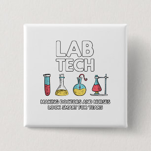 Badge Carré 5 Cm Laboratoire des technologies de laboratoire
