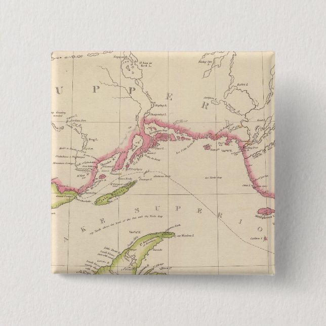 Badge Carré 5 Cm Lac Supérieur (Devant)