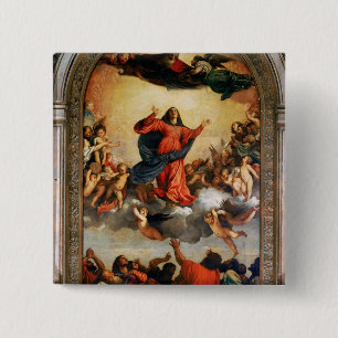 Badge Carré 5 Cm L'acceptation de la Vierge, 1516-18