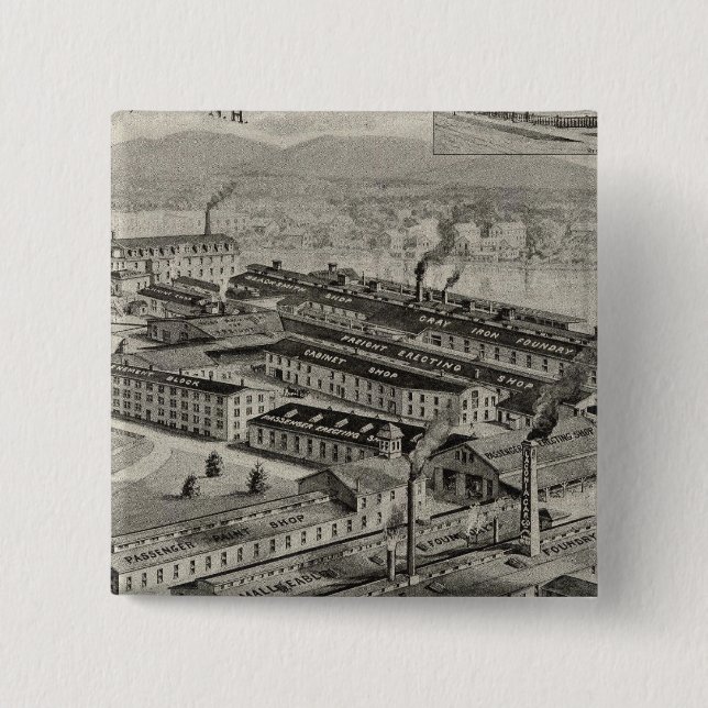 Badge Carré 5 Cm Laconia Car (Devant)