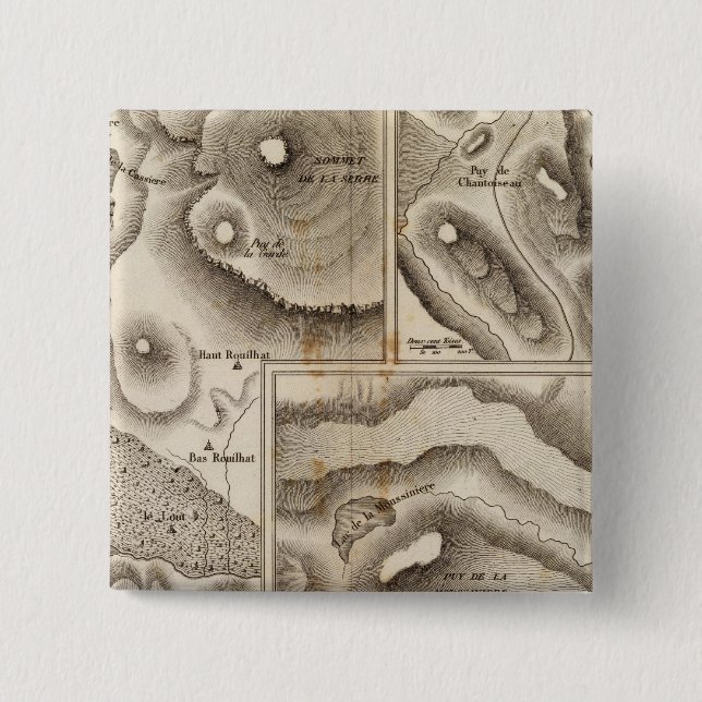 Badge Carré 5 Cm Lacs (Devant)