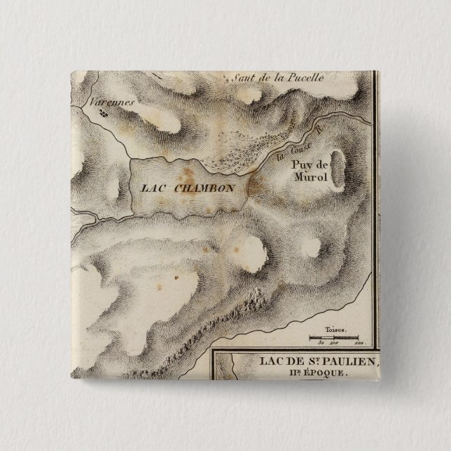 Badge Carré 5 Cm Lacs (Devant)