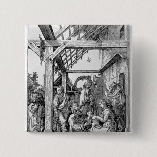 Badge Carré 5 Cm L'adoration des Magi, 1511
