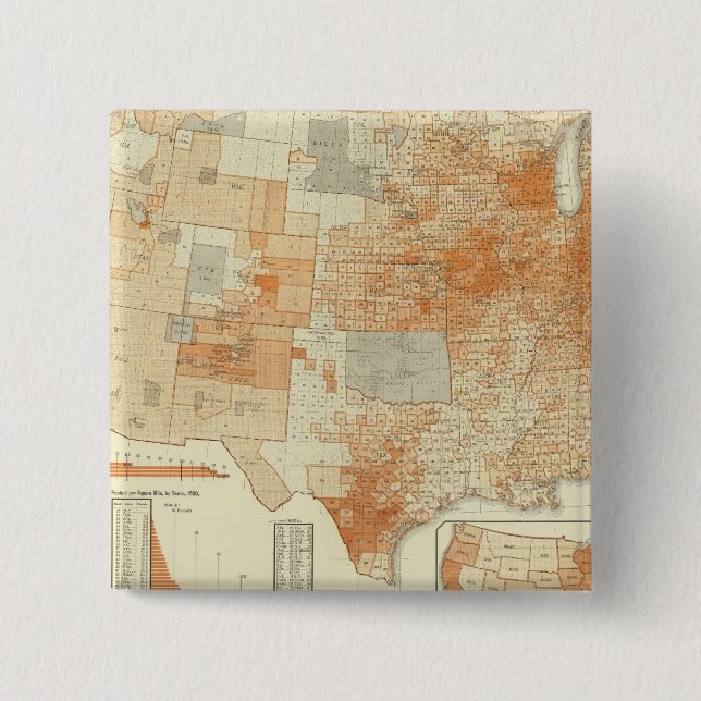 Badge Carré 5 Cm Laine (Devant)