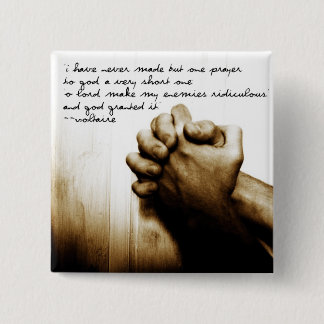 Badge Carré 5 Cm Laissez mes ennemis être ridicules