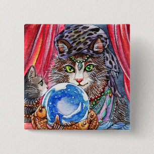 Badge Carré 5 Cm Laissez-moi dire votre fortune