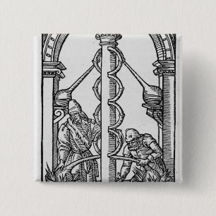 Badge Carré 5 Cm L'alchimiste au travail