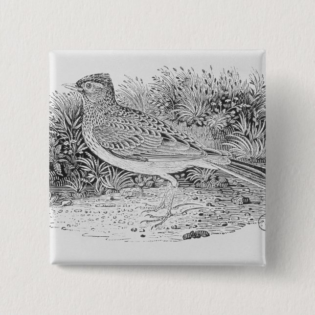 Badge Carré 5 Cm L'alouette (Devant)