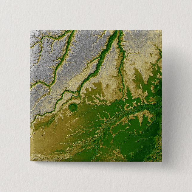 Badge Carré 5 Cm L'Amazonie bolivienne (Devant)