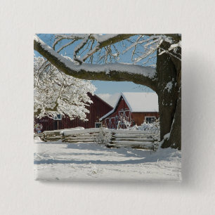 Badge Carré 5 Cm L'Amérique du Nord, Etats-Unis, WA, île de