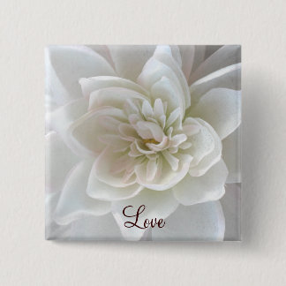 Badge Carré 5 Cm L'amour en fleurs_