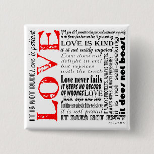 Badge Carré 5 Cm L'amour est…