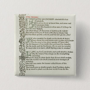 Badge Carré 5 Cm L'amour est assez, 1897