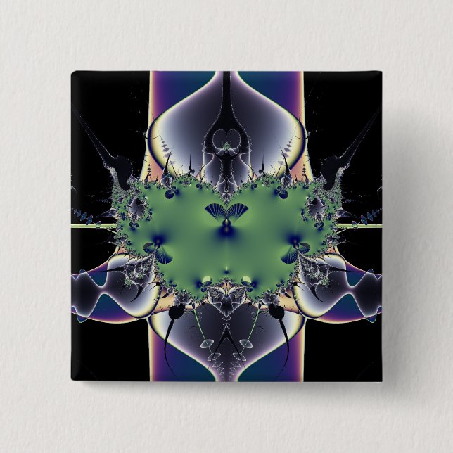 Badge Carré 5 Cm Lampe violette (Devant)