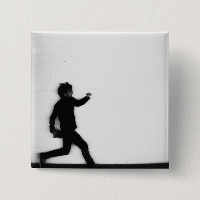 Badge Carré 5 Cm Lancement (Devant)