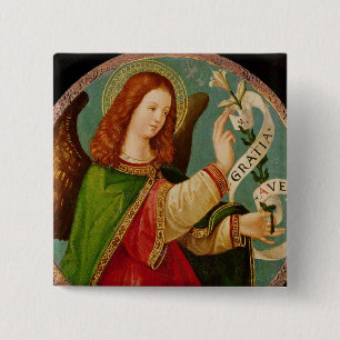 Badge Carré 5 Cm L'ange de l'annonce