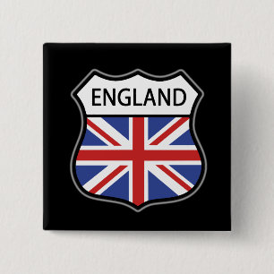 Badge Carré 5 Cm L'Angleterre