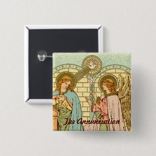 Badge Carré 5 Cm L'Annonciation (RLS 04)