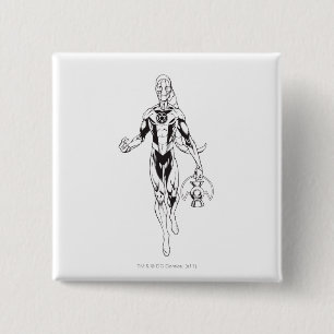 Badge Carré 5 Cm Lanterne bleue 6