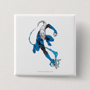 Badge Carré 5 Cm Lanterne bleue 7