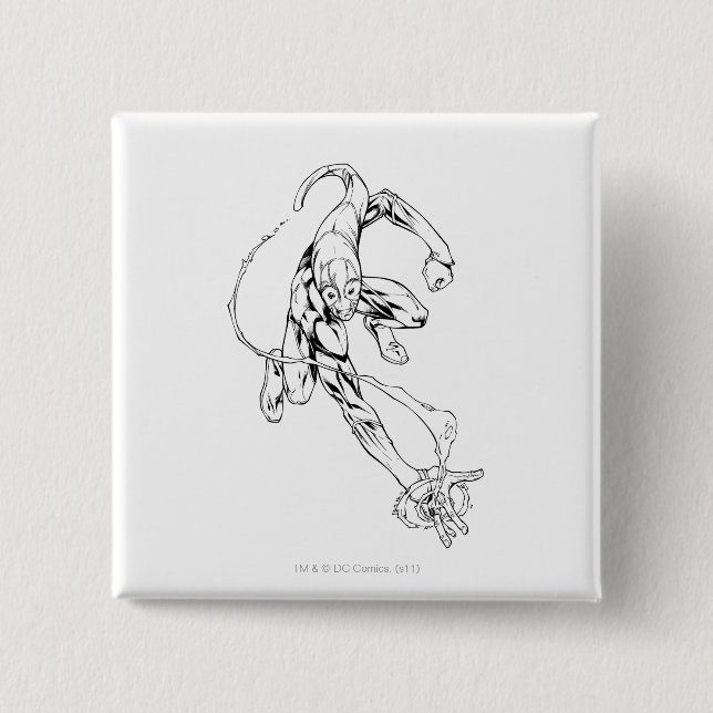 Badge Carré 5 Cm Lanterne bleue 9 (Devant)