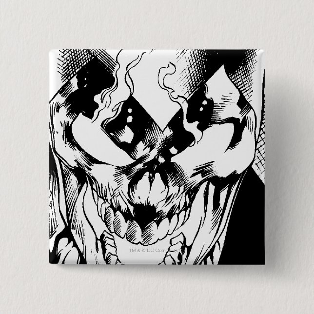 Badge Carré 5 Cm Lanterne noire (Devant)