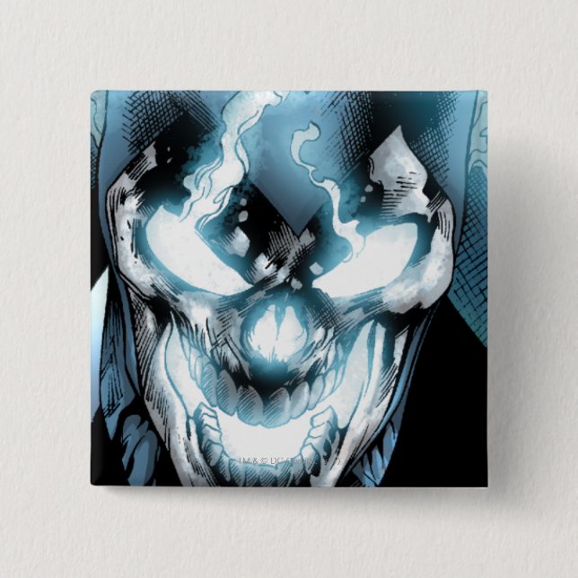 Badge Carré 5 Cm Lanterne noire - couleur (Devant)