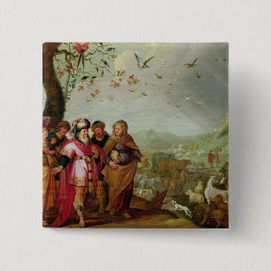 Badge Carré 5 Cm L'arche de Noé