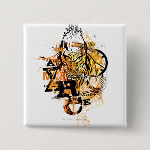 Badge Carré 5 Cm Larfleeze - Agent Orange 11