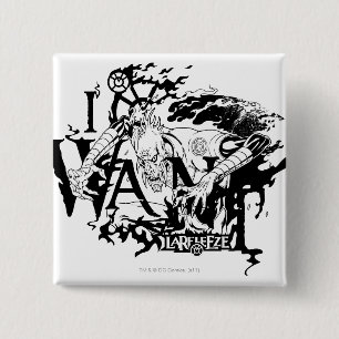 Badge Carré 5 Cm Larfleeze - Agent Orange 13