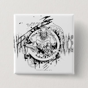 Badge Carré 5 Cm Larfleeze - Agent Orange 15