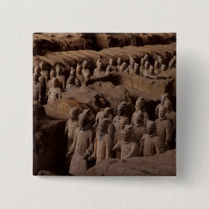 Badge Carré 5 Cm L'armée de guerriers de terre cuite de l'empereur