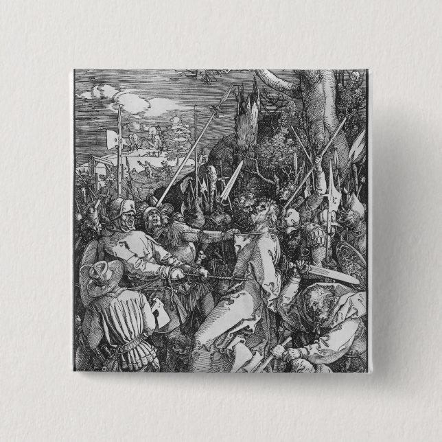 Badge Carré 5 Cm L'arrestation du Jésus-Christ, 1510 (Devant)