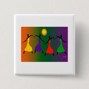 Badge Carré 5 Cm L'art de la danse