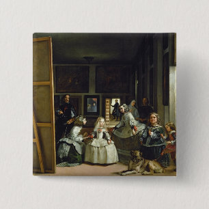 Badge Carré 5 Cm Las Meninas ou la famille de Philip IV, c.1656
