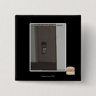 Badge Carré 5 Cm Laser Kitty