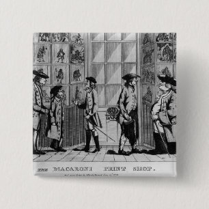 Badge Carré 5 Cm L'atelier d'impression de macaronis, pub. par N.