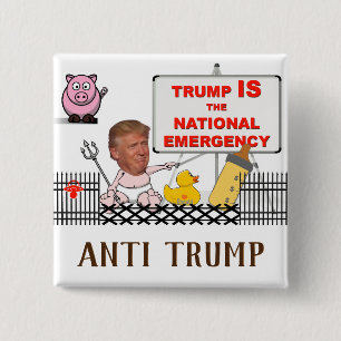 Badge Carré 5 Cm L'atout EST le secours national/anti atout,