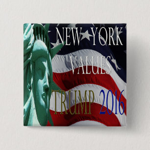 Badge Carré 5 Cm L'ATOUT NEW YORK ÉVALUE le bouton 2016