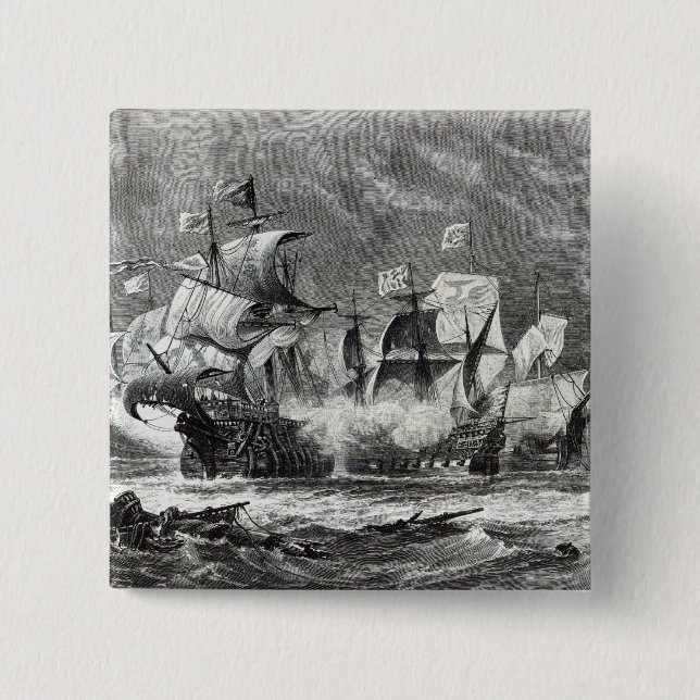 Badge Carré 5 Cm L'avant-garde, sous monsieur William Winter (Devant)