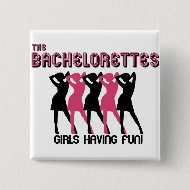 Badge Carré 5 Cm Le Bachelorettes (Devant)