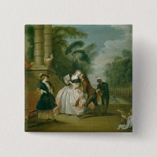 Badge Carré 5 Cm Le baiser