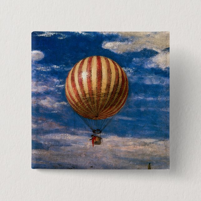 Badge Carré 5 Cm Le ballon, 1878 (Devant)