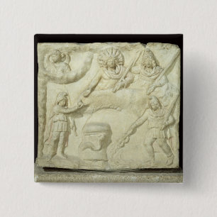 Badge Carré 5 Cm Le banquet de Mithras et du Sun