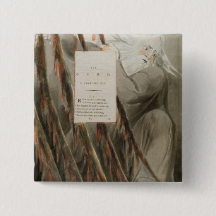 Badge Carré 5 Cm Le barde : Une ode Pindaric, 'des poèmes de Thoma